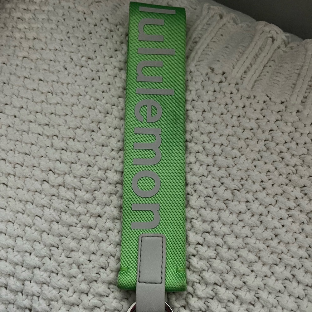 Lululemon Lime Green Keychain